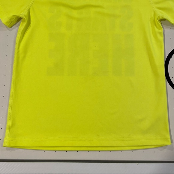 Xersion Boys Size 7 XL Quick-Dri Short Sleeve Tshirt, Safety Yellow Color - Picture 8 of 9